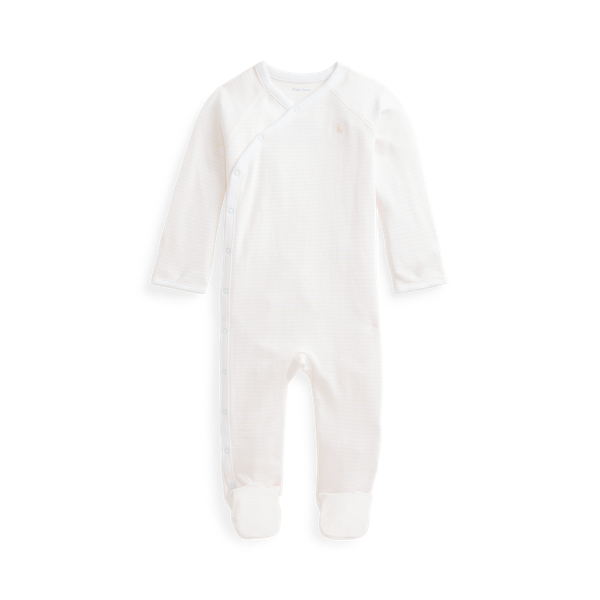 Grenouillère coton rayé