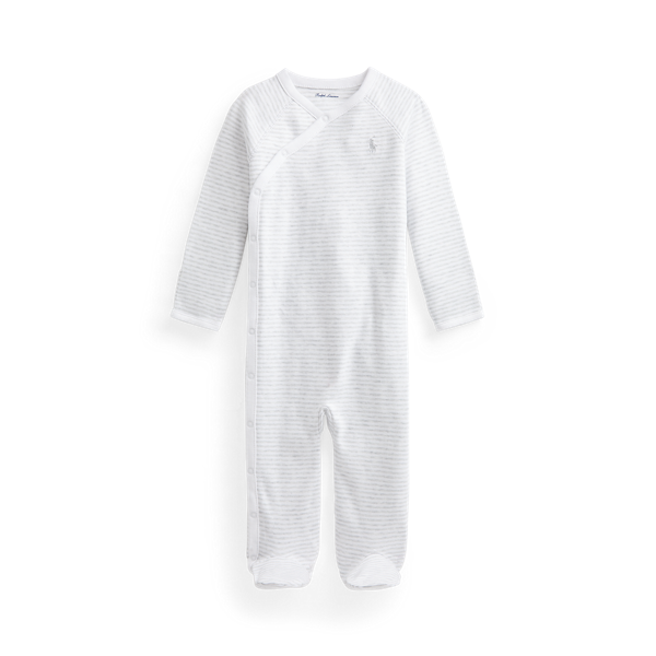 Grenouillère coton rayé