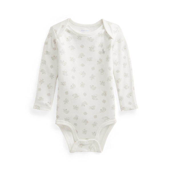 Body bébé interlock coton à motif ourson