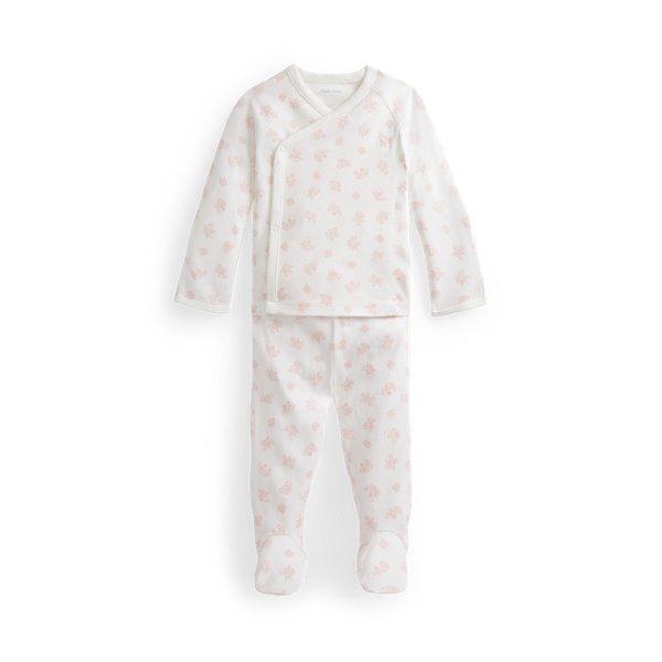 Haut et pantalon en coton à motif ourson