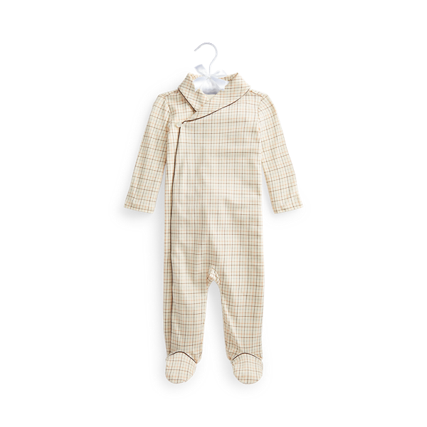 Grenouillère à motif tattersall