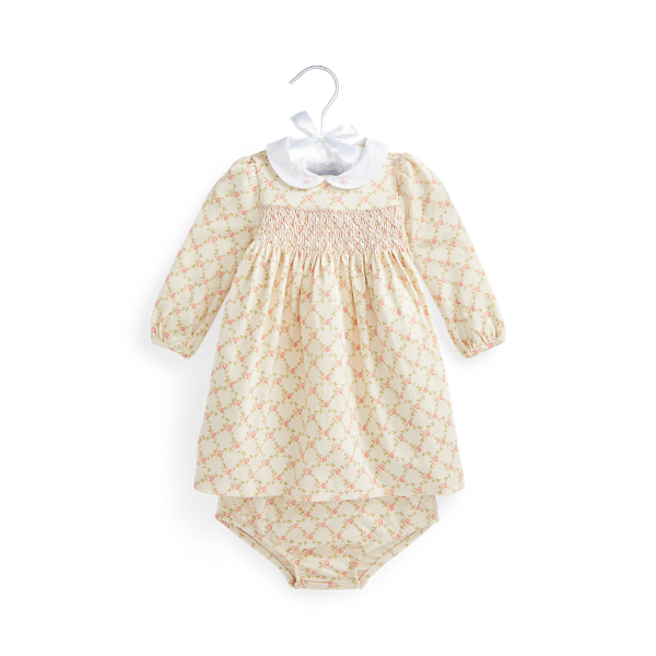 Floral Smocked Dress & Bloomer