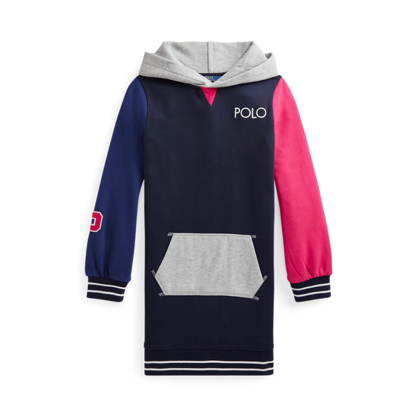 Robe à capuche en color-block