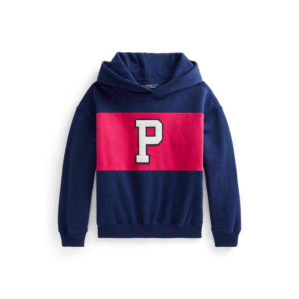 Sweat à capuche en molleton rayé