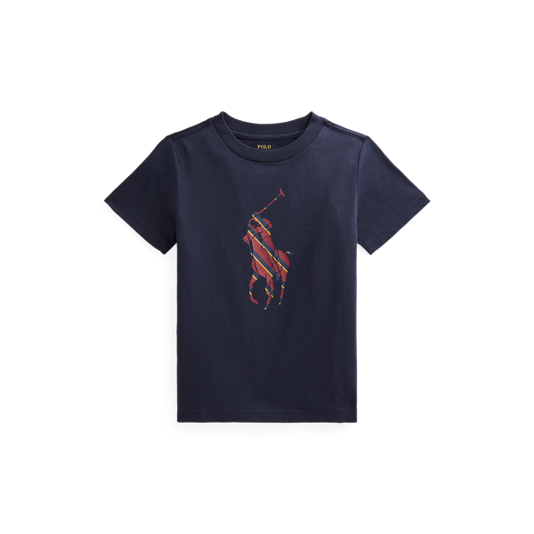 T-shirt Big Pony rayé en jersey de coton