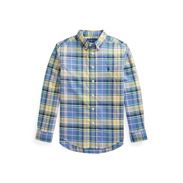 Chemise écossaise popeline de coton