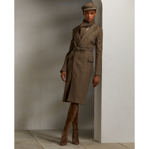 Ralph Lauren Collection Antonella Wool Glen Plaid Day Dress 1