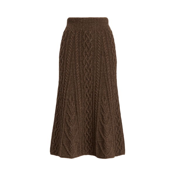 Jupe tricot d'Aran en cachemire