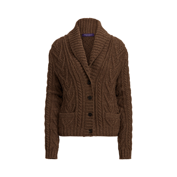 Cardigan à col châle en cachemire