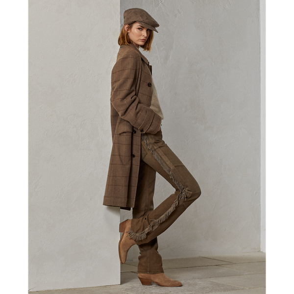 Ralph Lauren Collection Fringe Slim Straight Ankle Jean 1