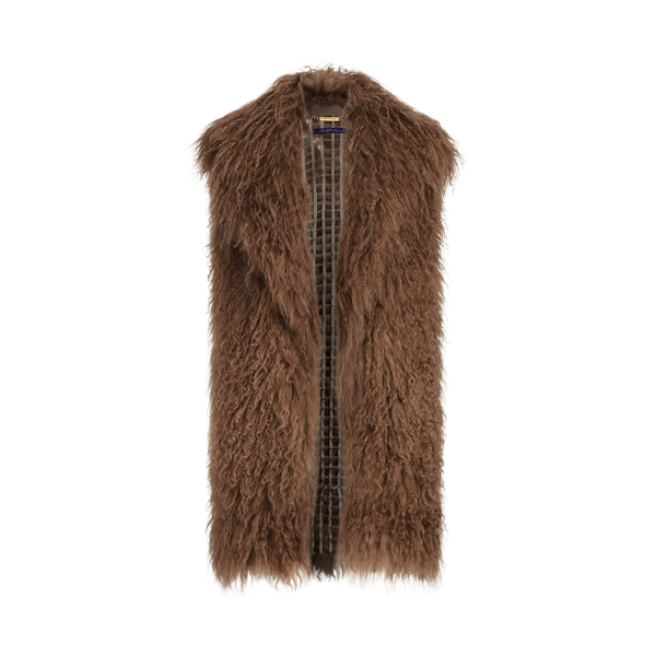 Gilet Faye en peau lainée