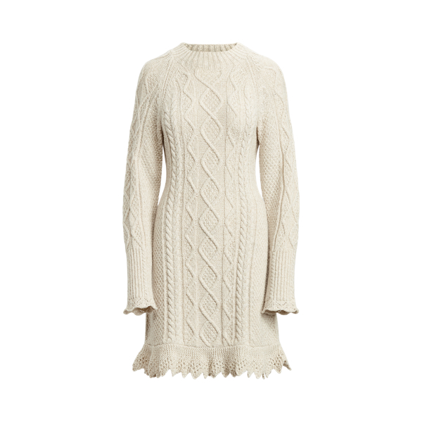 Aran-Knit Wool-Blend Dress for Women | Ralph Lauren® PT