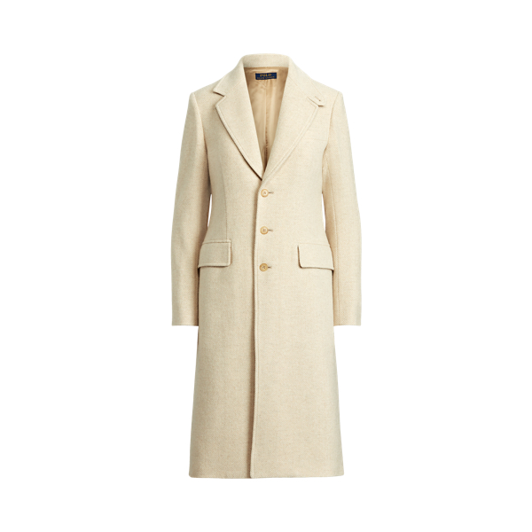 SuedeTrim WoolBlend Herringbone Coat for Women Ralph Lauren® NL