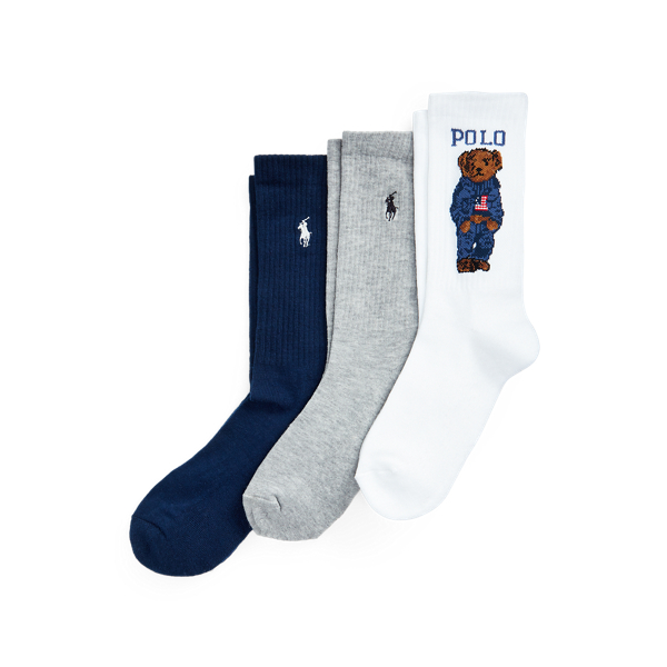 Polo Bear Crew Sock 3-Pack for Women | Ralph Lauren® IE