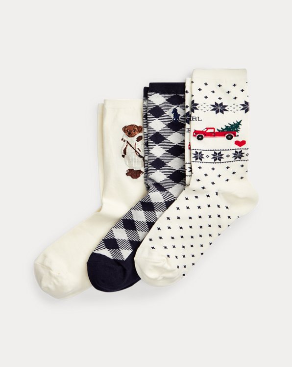 Polo Bear 3-Pack Sock Gift Set