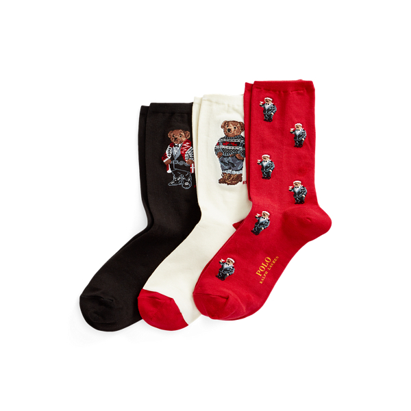 Triple Polo Bear 3-Pack Sock Gift Set for Women | Ralph Lauren® NL