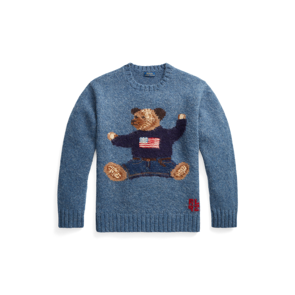 Flag Polo Bear Wool Jumper