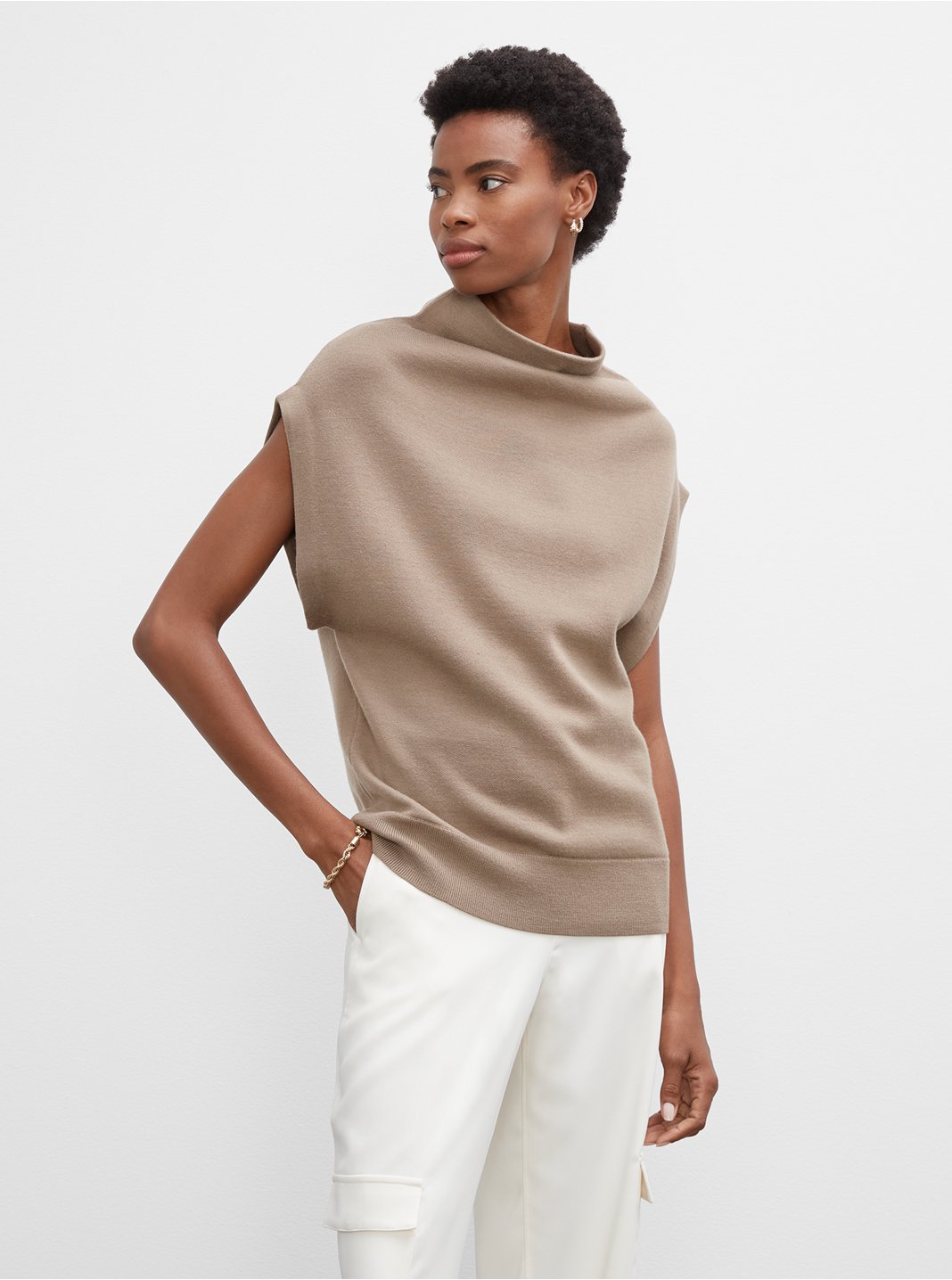 new CLUB MONACO stretch merino wool blend knitted sweater burgundy size xs 