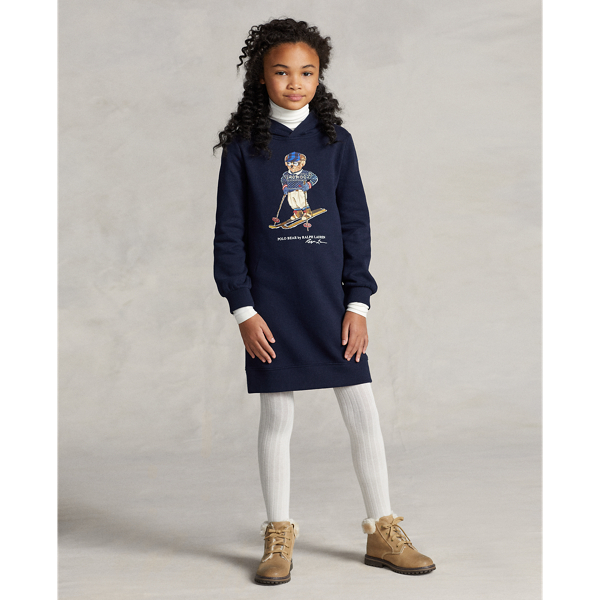 Polo Bear Fleece Hoodie Dress for Children | Ralph Lauren® CH