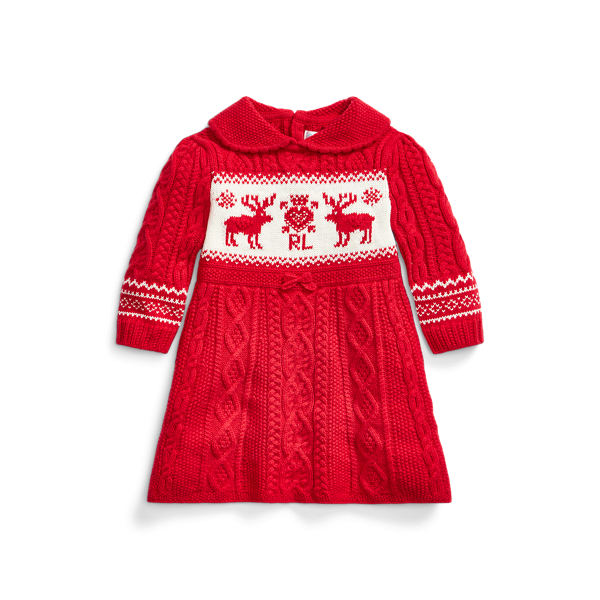 Fair Isle CottonBlend Jumper Dress