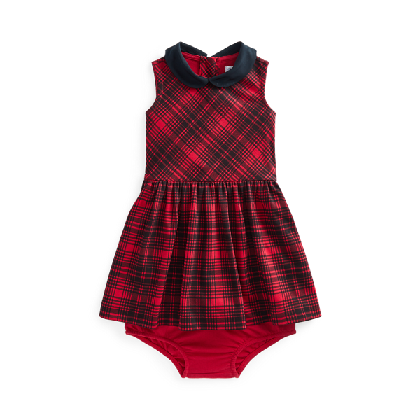 Robe écossaise jersey ponte et bloomer