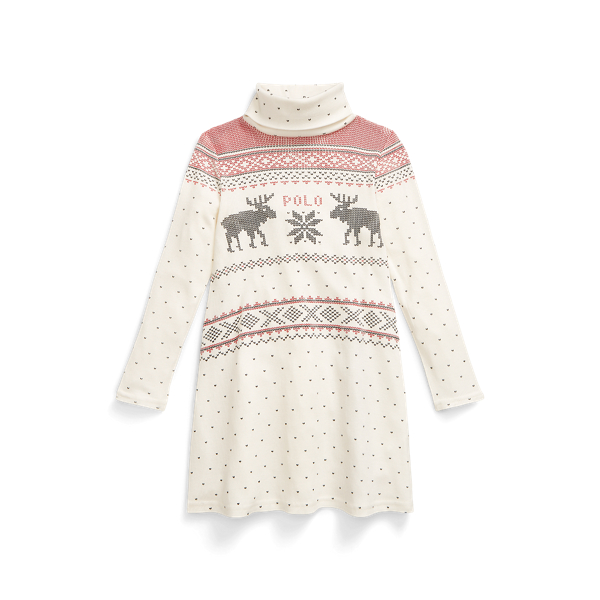 Fair Isle Cotton-Modal Dress