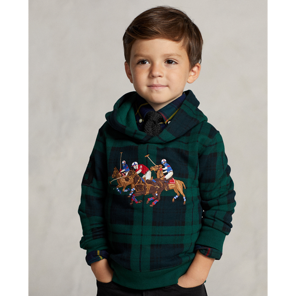 Triple-Pony Tartan Fleece Hoodie for Children | Ralph Lauren® IL