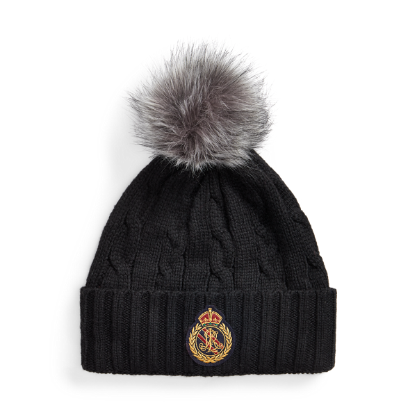 Bonnet torsadé à pompon