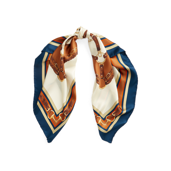 Carré en sergé de soie Mina