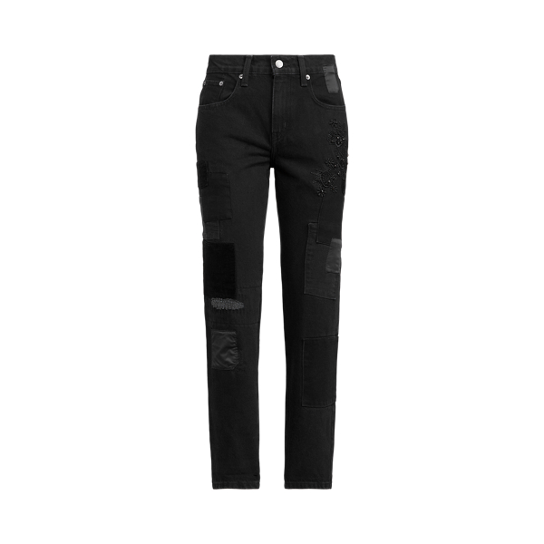 Patchwork Relaxed Tapered Jean