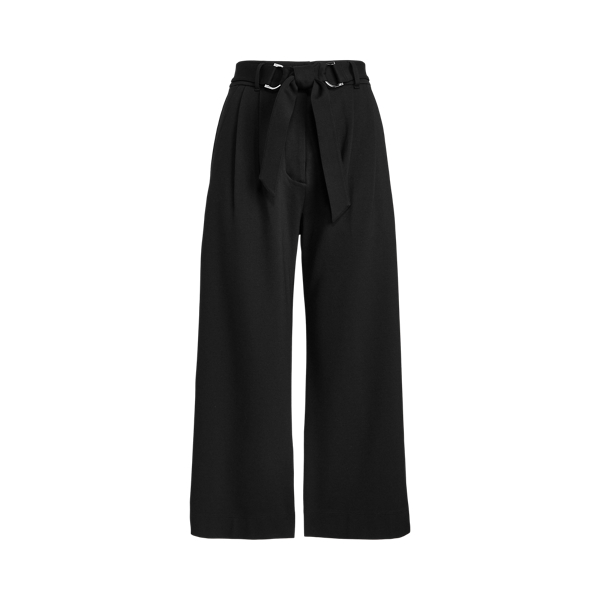 Cropped Wide-Leg Ponte Trouser for Women | Ralph Lauren® UK
