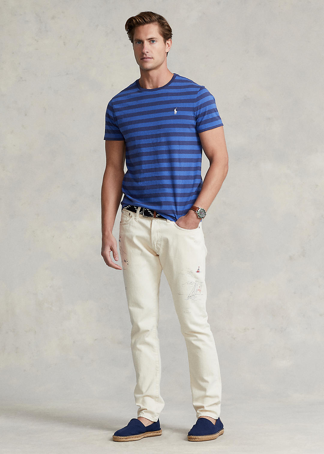 Polo Ralph Lauren Custom slim fit gestreept jersey T-shirt 3