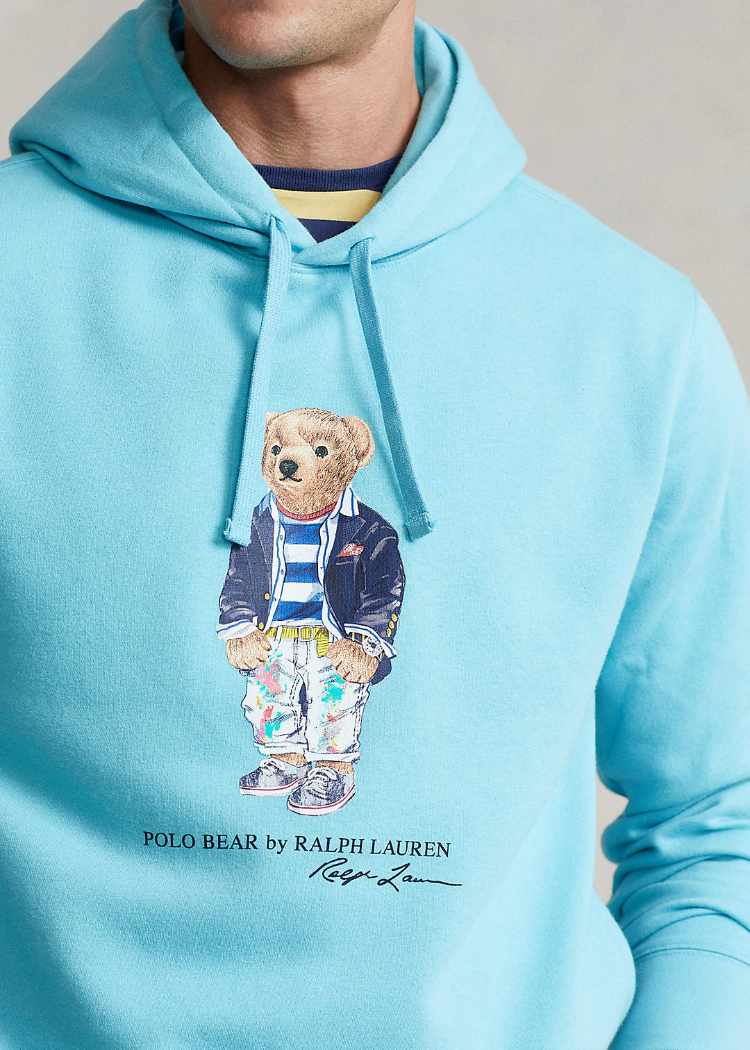 Polo Ralph Lauren Fleece hoodie met Polo Bear 5