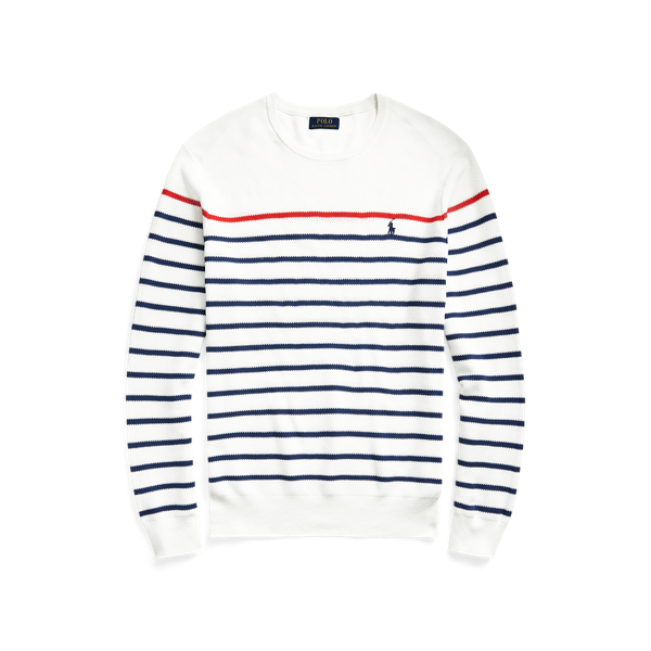 Polo Ralph Lauren Pull rayé en coton piqué 1