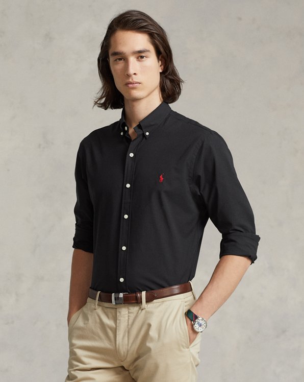 Chemise Coton Polo Ralph Lauren pour homme en coloris Noir Homme Vêtements Chemises Chemises casual et boutonnées 