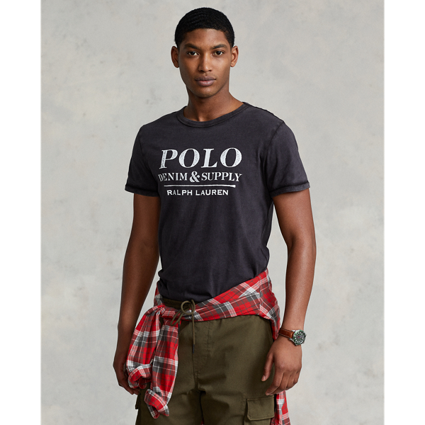 Custom Slim Fit Denim Supply T Shirt For Men Ralph Lauren Uk
