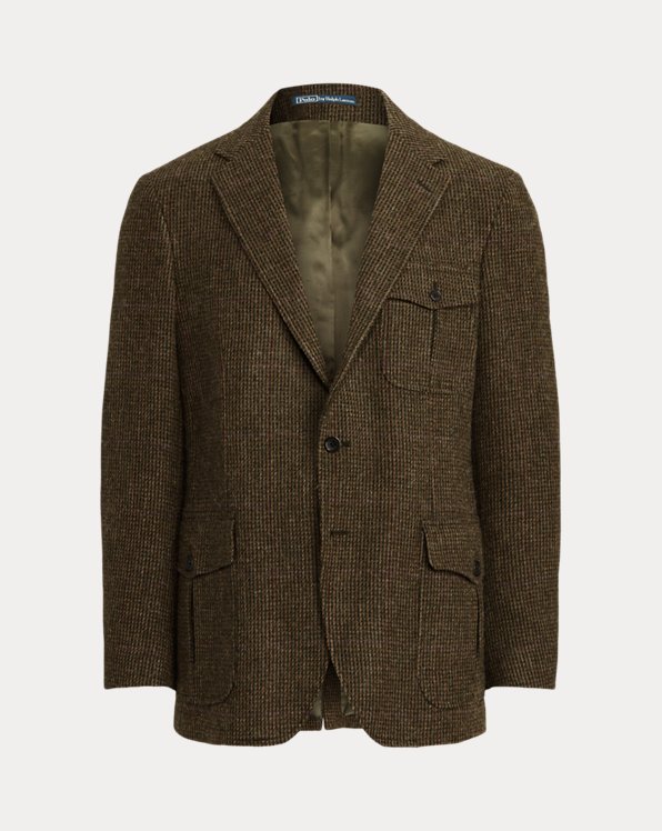 Polo Houndstooth Tweed Suit Jacket