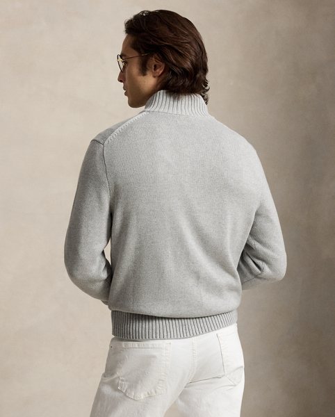 Maglia in Cotone con Cerniera Ralph Lauren - Stile Unico