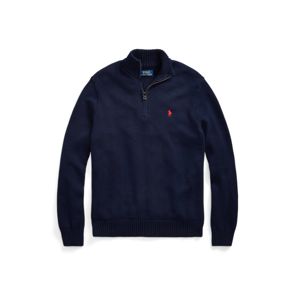 Pull demi-zippé en coton pour Men | Ralph Lauren® FR