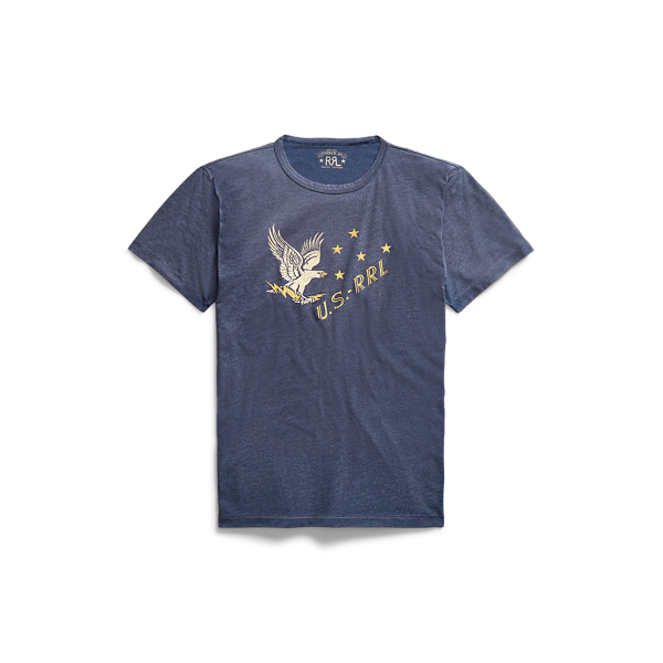 RRL Eagle-Graphic Jersey T-Shirt 1
