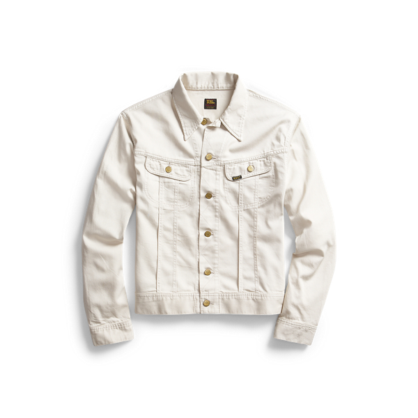 Embroidered Sateen Trucker Jacket for Men | Ralph Lauren® IN