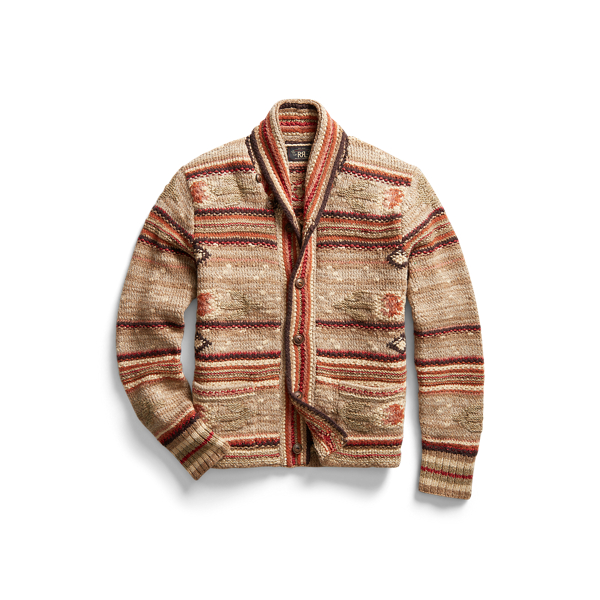 Hand-Knit Wool-Blend Cardigan