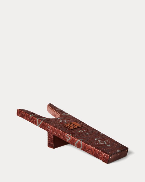 Hand-Tooled Leather Boot Jack