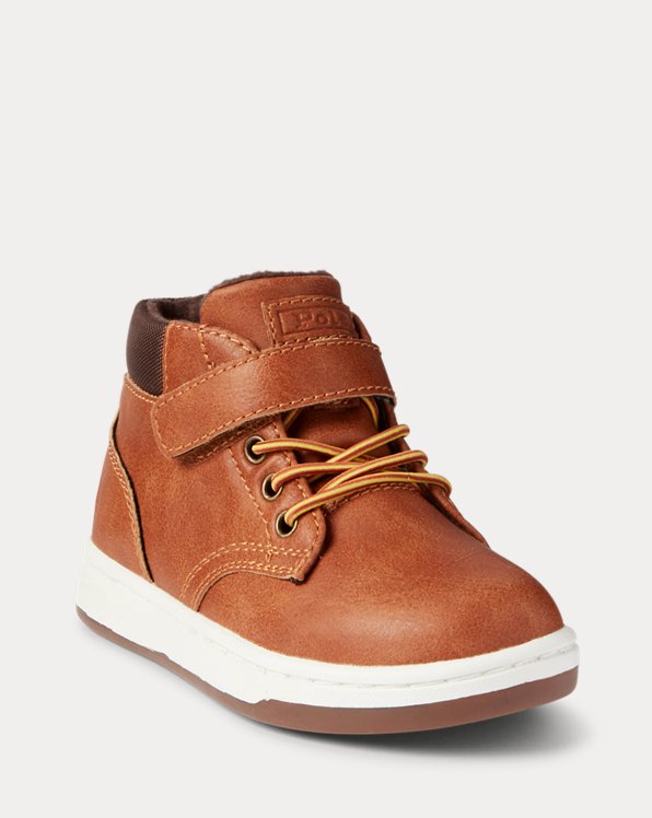 Schoenen Jongensschoenen Laarzen Clean. Polo Ralph Lauren Chocolate tan Dover Boys Boot shoes Sz 3 Junior EUR34 
