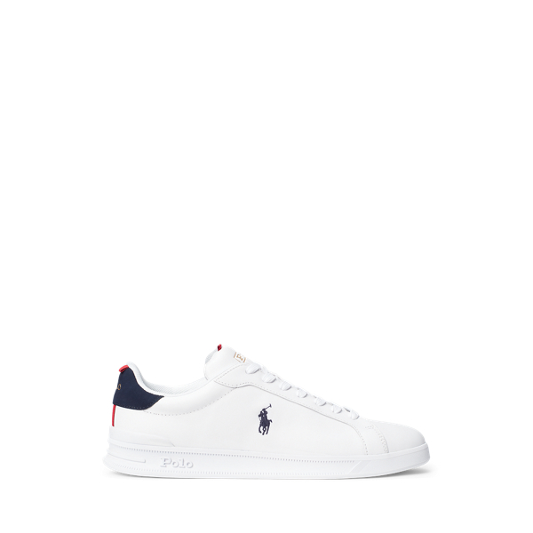 Vakman gouden Stijg Heritage Court II leren sneakers voor Men | Ralph Lauren® NL