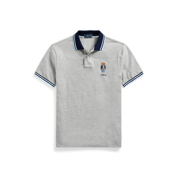 Custom Slim Polo Bear Mesh Polo Shirt for Men | Ralph Lauren® PT