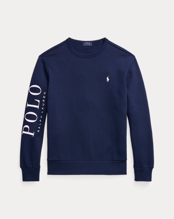 Fleece sweatshirt met logo-borduursel