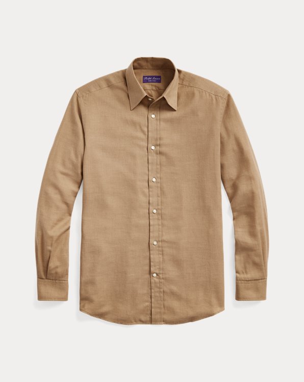 Cotton-Cashmere Twill Shirt
