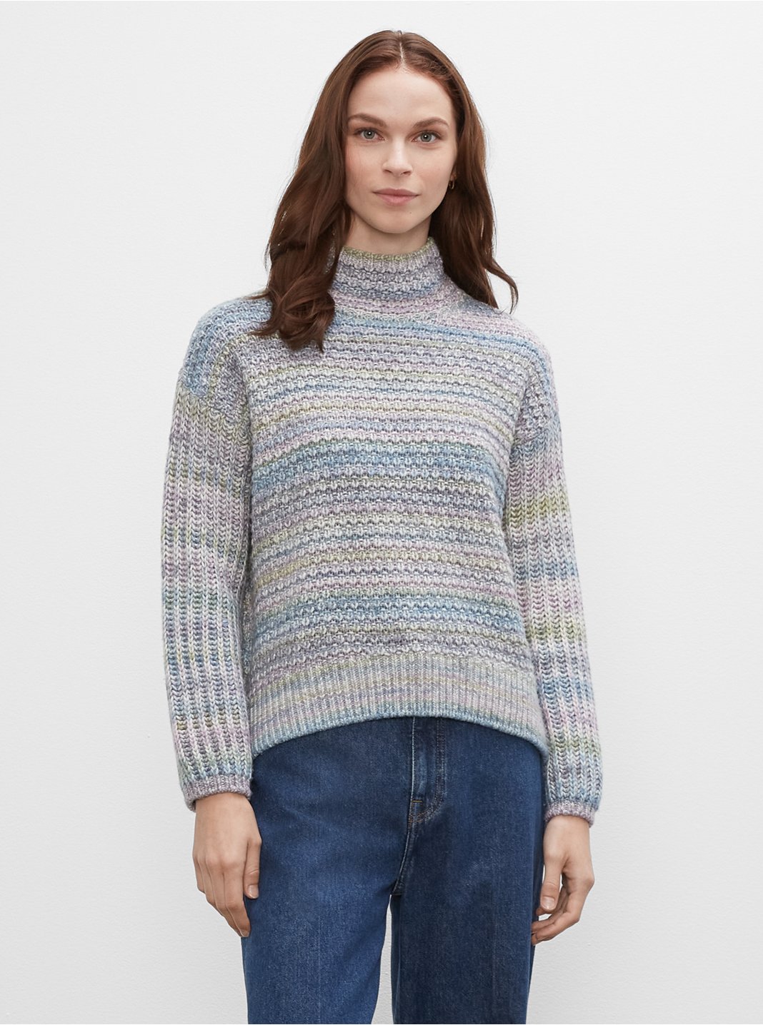 Clubmonaco Space Dyed Texture Mockneck Sweater