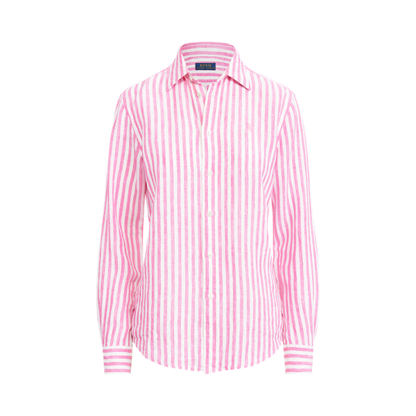 Chemise décontractée rayée en lin pour Women | Ralph Lauren® FR
